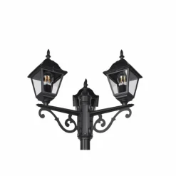 Lampes Vintages & Rétros-Luminaires Trio Lampadaire d'extérieur Trio Livenza Noir, 3 lumières