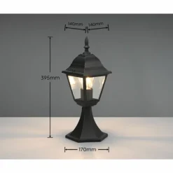 Lampes Vintages & Rétros-Luminaires Trio Lampadaire d'extérieur Trio Livenza Noir, 1 lumière