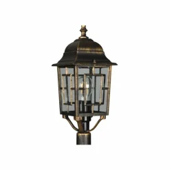 Lampes Vintages & Rétros-Luminaires Trio Lampadaire d'extérieur Trio Volturno Rouille, 3 lumières