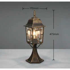 Lampes Vintages & Rétros-Luminaires Trio Lampadaire d'extérieur Trio Volturno Rouille, 1 lumière