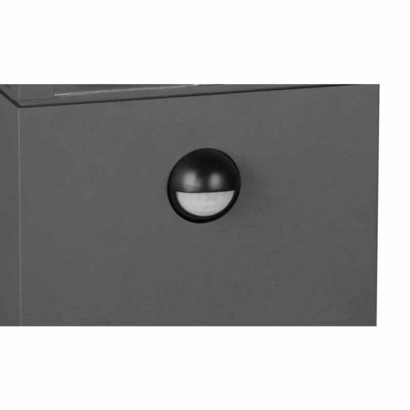 Luminaires Trio Lampadaire d'extérieur Trio GARONNE Anthracite, 1 lumière, Détecteur de mouvement