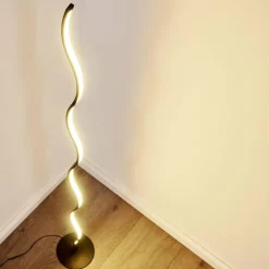 hofstein Lampadaire Dillon LED Noir, 1 lumière