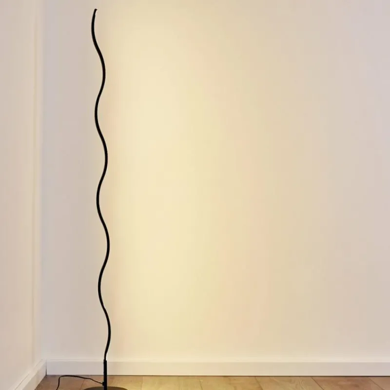 hofstein Lampadaire Dillon LED Noir, 1 lumière