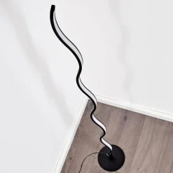 hofstein Lampadaire Dillon LED Noir, 1 lumière