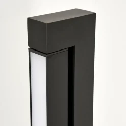 hofstein Lampadaire Dubuisson LED Anthracite, 1 lumière, Télécommandes