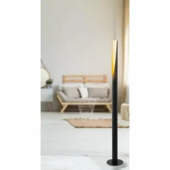 Lampes Dorées-Luminaires Eglo Lampadaire Eglo BARBOTTO Or, Noir, 1 lumière