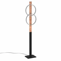 Lampes En Bois-Luminaires Eglo Lampadaire Eglo BOYAL LED Écru, Noir, 2 lumières