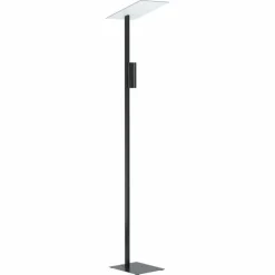 Luminaires Eglo Lampadaire Eglo BUDENSEA LED Noir, Blanc, 2 lumières* Lampadaires Et Lampes Sur Pied