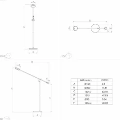 Luminaires Eglo Lampadaire Eglo CLAVELLINA LED Noir, 1 lumière* Éclairage Led