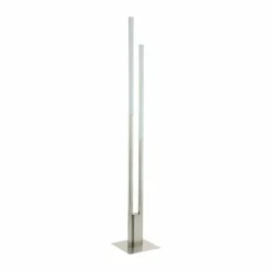 Luminaires Eglo Lampadaire Eglo CONNECT FRAIOLI-C LED Nickel mat, 2 lumières, Changeur de couleurs