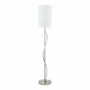 Lampes En Tissu-Luminaires Eglo Lampadaire EGLO ESPARTAL Aluminium, Nickel mat, 2 lumières