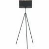 Lampes En Tissu-Luminaires Eglo Lampadaire Eglo ESTEPERRA Noir, 1 lumière