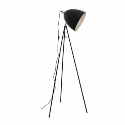 Lampes Vintages & Rétros-Luminaires Eglo Lampadaire Eglo MAREPERLA Noir, 1 lumière