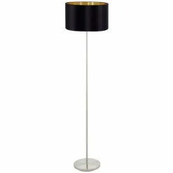 Lampes En Tissu-Luminaires Eglo Lampadaire Eglo MASERLO Nickel mat, 1 lumière