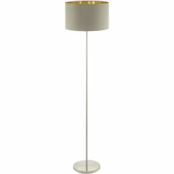 Lampes En Tissu-Luminaires Eglo Lampadaire Eglo MASERLO Nickel mat, 1 lumière