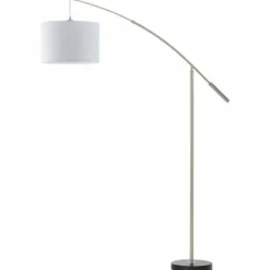 Lampes En Tissu-Luminaires Eglo Lampadaire Eglo NADINA Nickel mat, 1 lumière