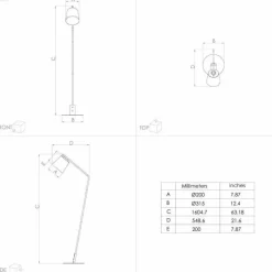 Luminaires Eglo Lampadaire Eglo ONEDA Noir, Blanc, 1 lumière* Lampadaires Et Lampes Sur Pied