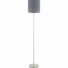 Lampes En Tissu-Luminaires Eglo Lampadaire Eglo PASTERI Nickel mat, 1 lumière