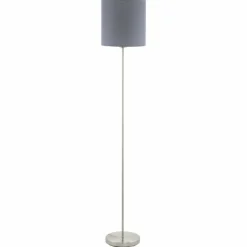 Lampes En Tissu-Luminaires Eglo Lampadaire Eglo PASTERI Nickel mat, 1 lumière