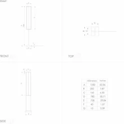 Luminaires Eglo Lampadaire Eglo SIBERIA LED Noir, 1 lumière, Télécommandes* Éclairage Led