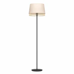 Style Boho-Chic-Luminaires Eglo Lampadaire Eglo TABLEY Noir, 1 lumière