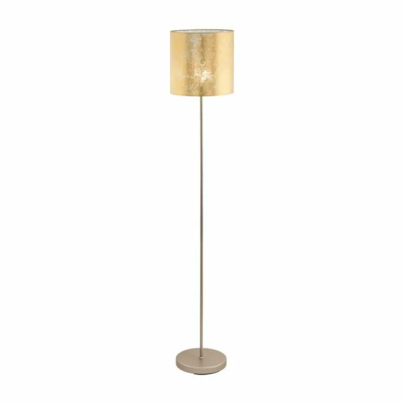 Lampes En Tissu-Luminaires Eglo Lampadaire Eglo VISERBELLA Champagne, 1 lumière