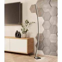 Luminaires Eglo Lampadaire Eglo-Leuchten PICACHA LED Noir, 1 lumière* Éclairage Led