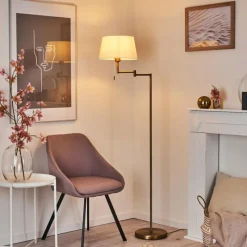 Lampes En Tissu-hofstein Lampadaire Eleshult Bronze, 1 lumière