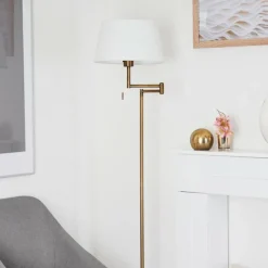 Lampes En Tissu-hofstein Lampadaire Eleshult Bronze, 1 lumière