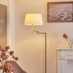 Lampes En Tissu-hofstein Lampadaire Eleshult Chrome, 1 lumière