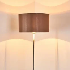 Lampes En Tissu-hofstein Lampadaire Elsa Nickel mat, 1 lumière