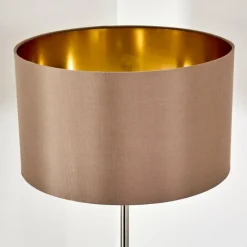 Lampes En Tissu-hofstein Lampadaire Elsa Nickel mat, 1 lumière