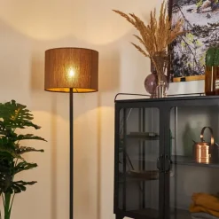 Style Boho-Chic-hofstein Lampadaire Exchange Noir, 1 lumière