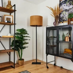 Style Boho-Chic-hofstein Lampadaire Exchange Noir, 1 lumière