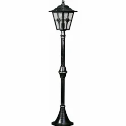 Luminaires Rustiques-Luminaires Albert Leuchten Lampadaire extérieur Albert 4136 Noir, Argenté, 1 lumière