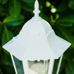 Luminaires Rustiques-hofstein Lampadaire extérieur Bristol Blanc, 1 lumière