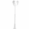 Luminaires Rustiques-Luminaires Eglo Lampadaire extérieur Eglo NAVEDO Blanc, 3 lumières