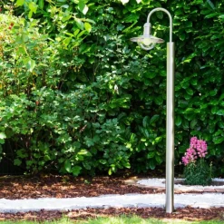 hofstein Lampadaire extérieur Elima Acier inoxydable, 1 lumière