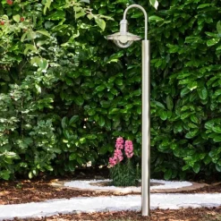 hofstein Lampadaire extérieur Elima Acier inoxydable, 1 lumière