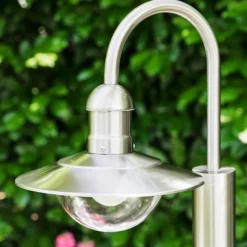 hofstein Lampadaire extérieur Elima Acier inoxydable, 1 lumière