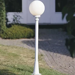 Luminaires Konstsmide Lampadaire extérieur Konstsmide Arcturus Blanc, 1 lumière