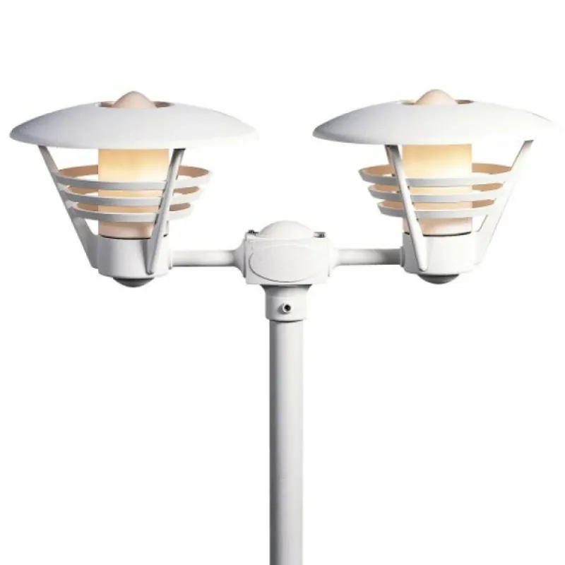 Luminaires Konstsmide Lampadaire extérieur Konstsmide Gemini Blanc, 2 lumières