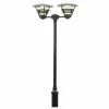 Luminaires Konstsmide Lampadaire extérieur Konstsmide Gemini Noir, 2 lumières