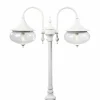 Luminaires Konstsmide Lampadaire extérieur Konstsmide Libra Blanc, 2 lumières