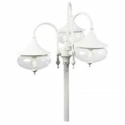Luminaires Konstsmide Lampadaire extérieur Konstsmide Libra Blanc, 3 lumières