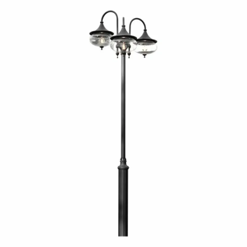 Luminaires Konstsmide Lampadaire extérieur Konstsmide Libra Noir, 3 lumières