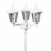 Luminaires Konstsmide Lampadaire extérieur Konstsmide Virgo Blanc, 3 lumières