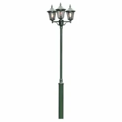 Luminaires Konstsmide Lampadaire extérieur Konstsmide Virgo Vert, 3 lumières