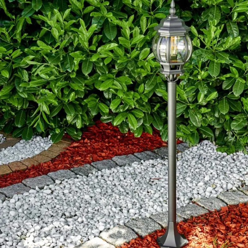 Luminaires Rustiques-hofstein Lampadaire extérieur Lentua Noir, 1 lumière