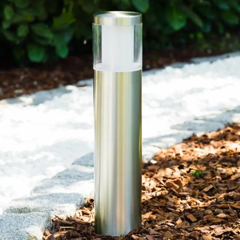 hofstein Lampadaire extérieur Leon LED Acier inoxydable, 1 lumière